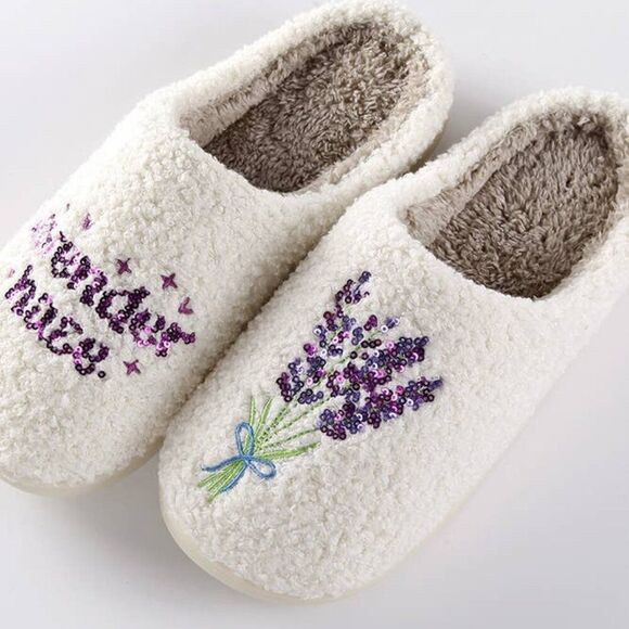 Lavender Haze Taylor Swift NEW Fleece Home Slipper - The Eras Tour - Picture 2 of 4